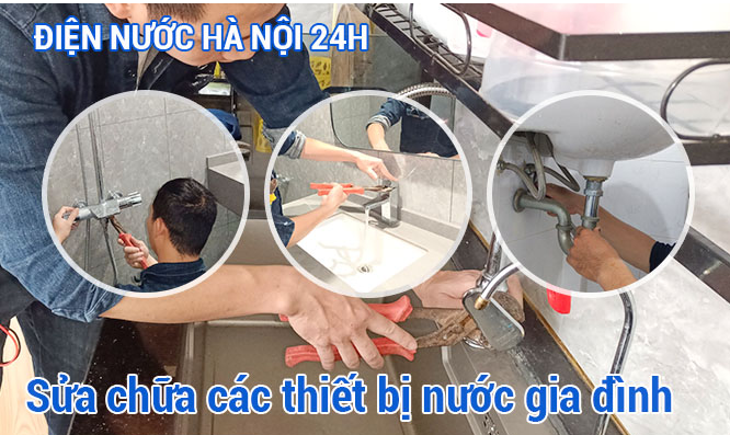 Sửa ống nước bể, kiểm tra và sửa ống nước âm tường rò rỉ. Lắp mới, nối đường ống nước. Cài đặt đường nước cho máy giặt và máy lọc nước gia đình.